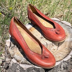 Vintage Leather Wedge Size 7M